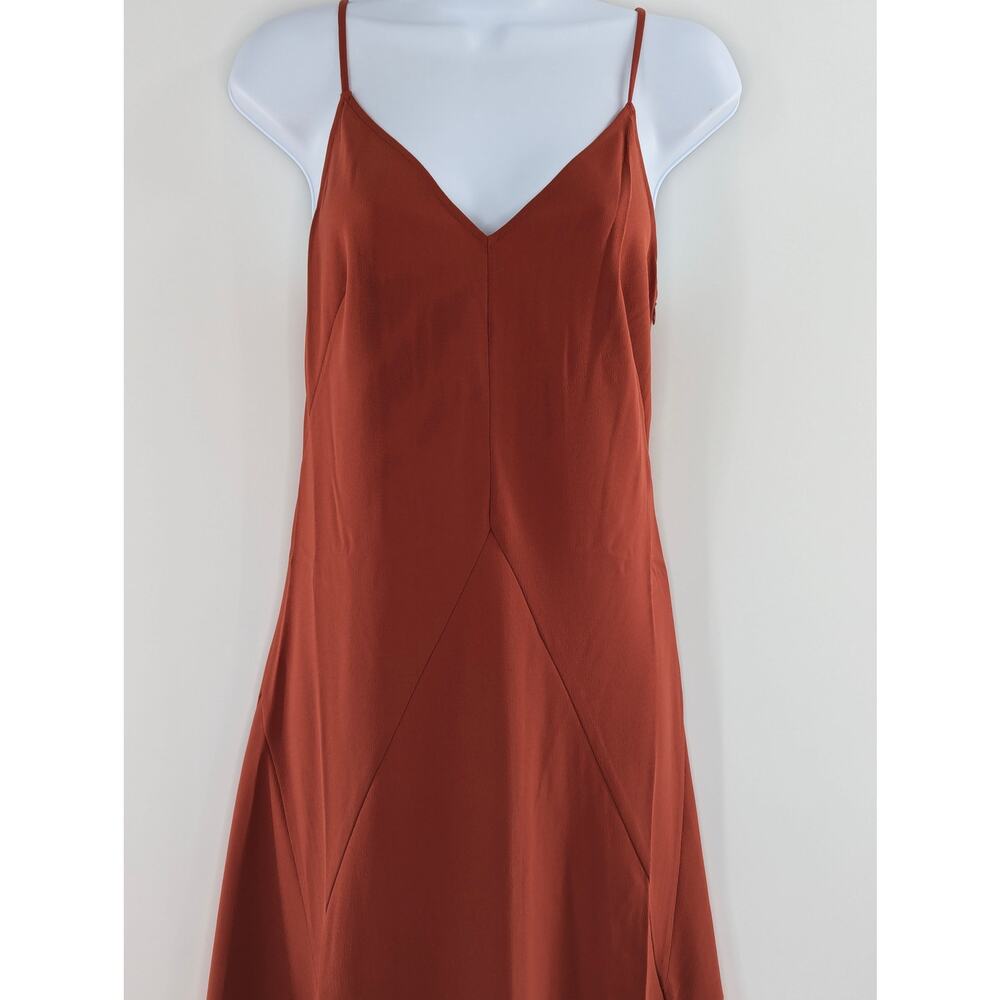 Thakoon Rust Sleeveless Midi Slip Dress Size 2 - Picture 11 of 16